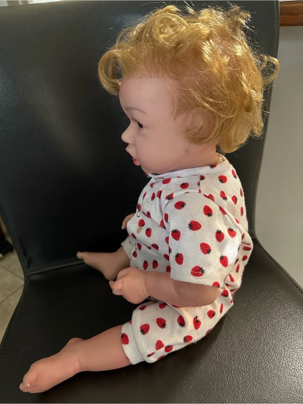 Soul Sister doll Reborn Kids One-Piece with Red Strawberry Print